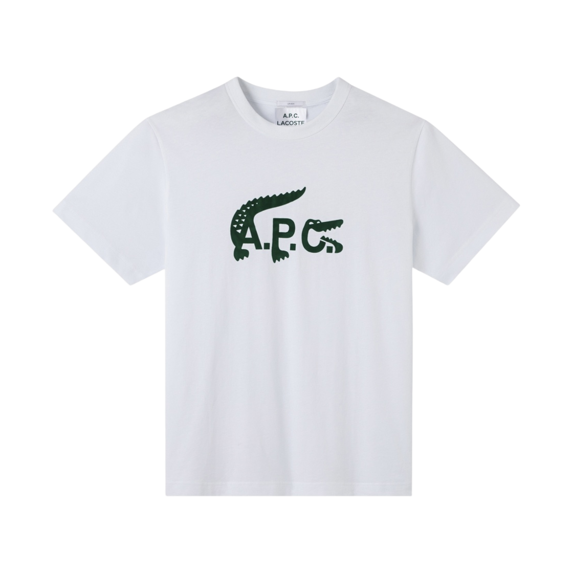 A.P.C. LACOSTE ホワイト Tシャツ XS LACOSTE A.P.C. x Lacoste Large Logo T-Shirt | eBay