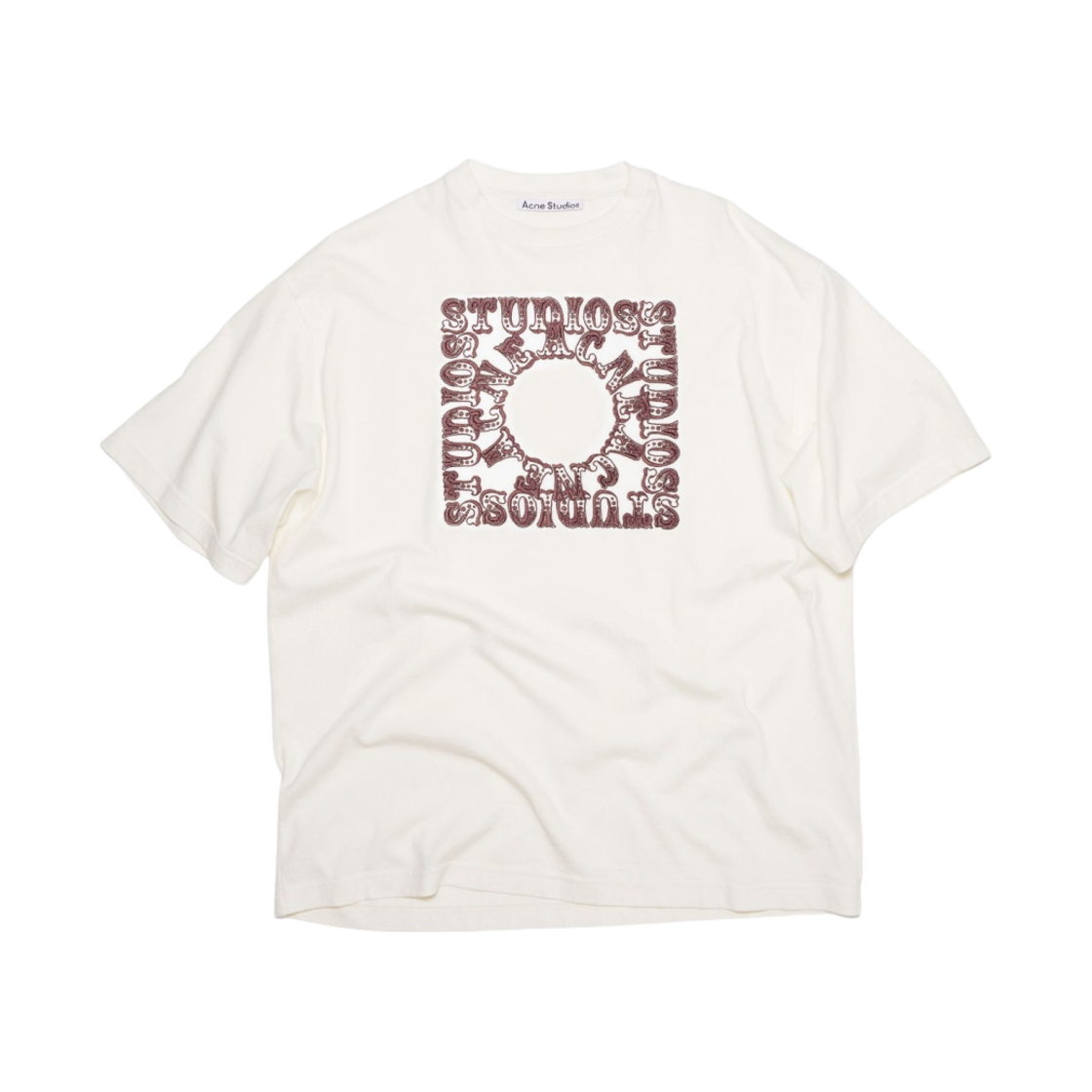 아크네 스튜디오 크루넥 티셔츠 오프 화이트(Acne Studios Crewneck T-Shirt Off White) - 1