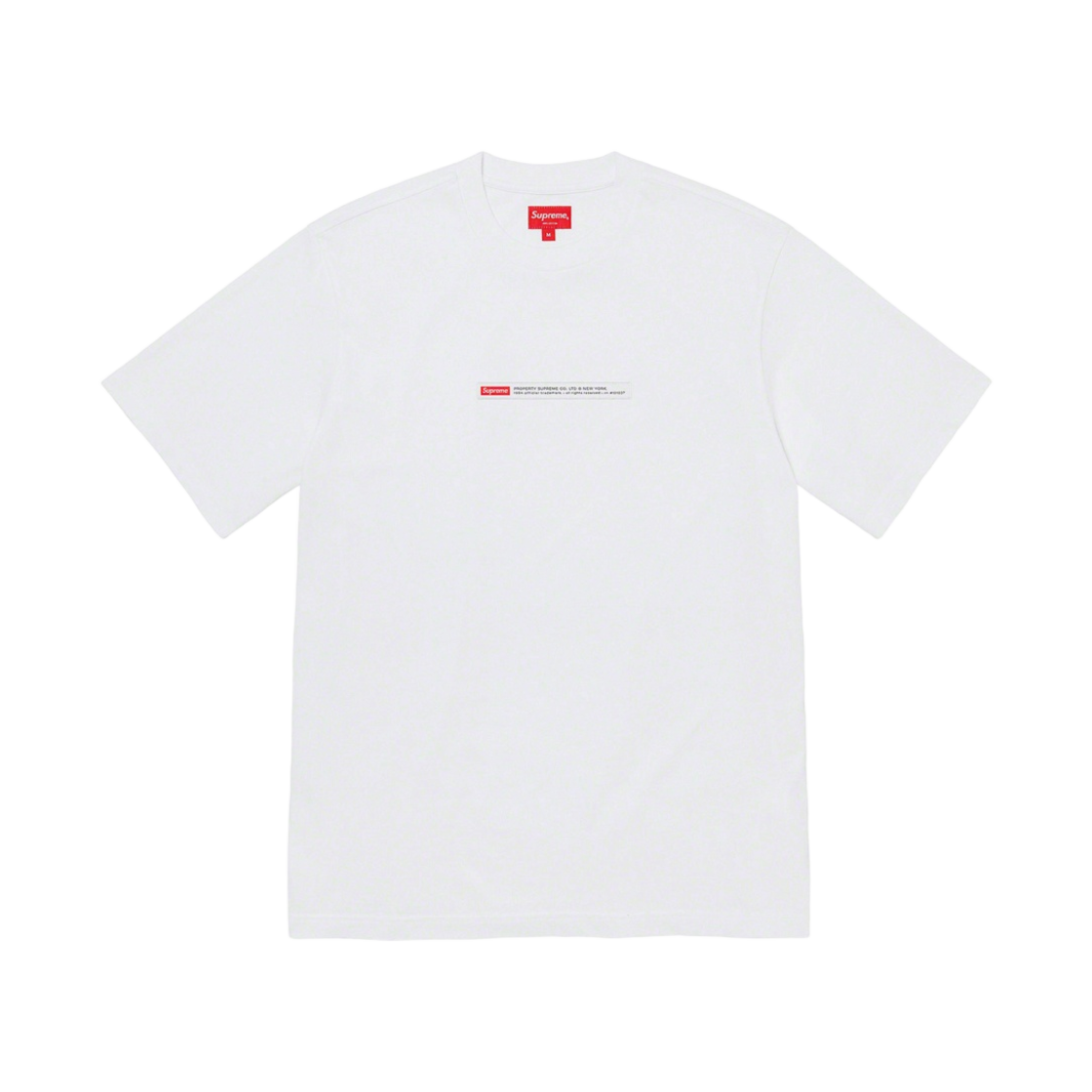 슈프림 프로퍼티 라벨 숏슬리브 탑 화이트 - 22FW(Supreme Property Label S/S Top White - 22FW) - 1