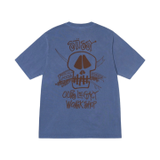 Stussy x Our Legacy Work Shop Surf Skull Pigment Dyed T-Shirt Indigo