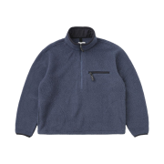 Khakis Sherpa Half Zip Pullover Faded Navy