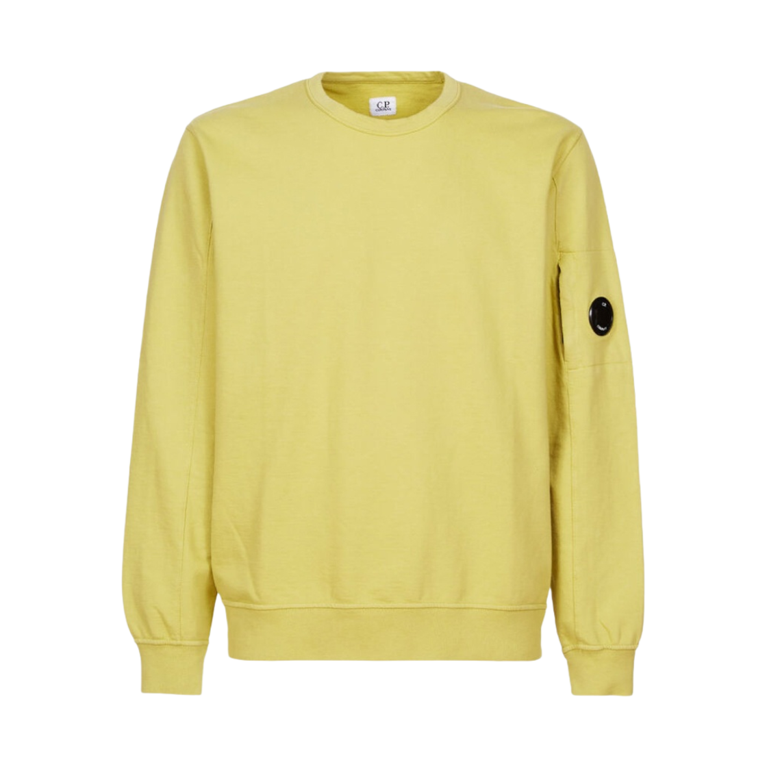 C.P. 컴퍼니 라이트 플리스 스웨트셔츠 골든 팜 옐로우 - 22FW(C.P. Company Light Fleece Sweatshirt Golden Palm Yellow - 22FW) - 1