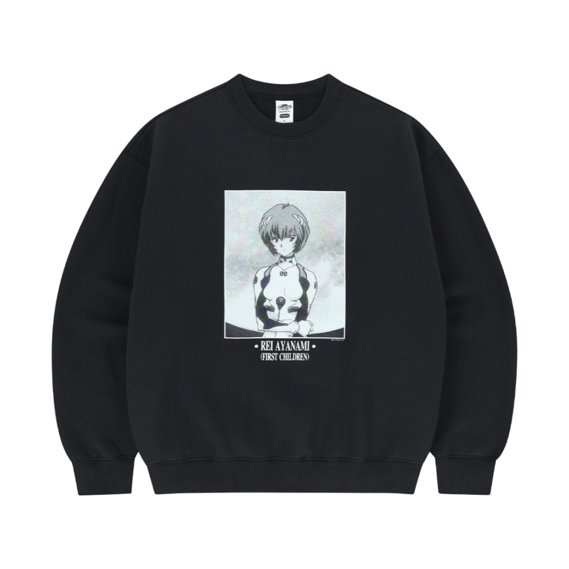 마하그리드 x 에반게리온 플라이 미 투 더 문 스웨트셔츠 블랙(Mahagrid x Evangelion Fly Me To The Moon Sweatshirt Black)