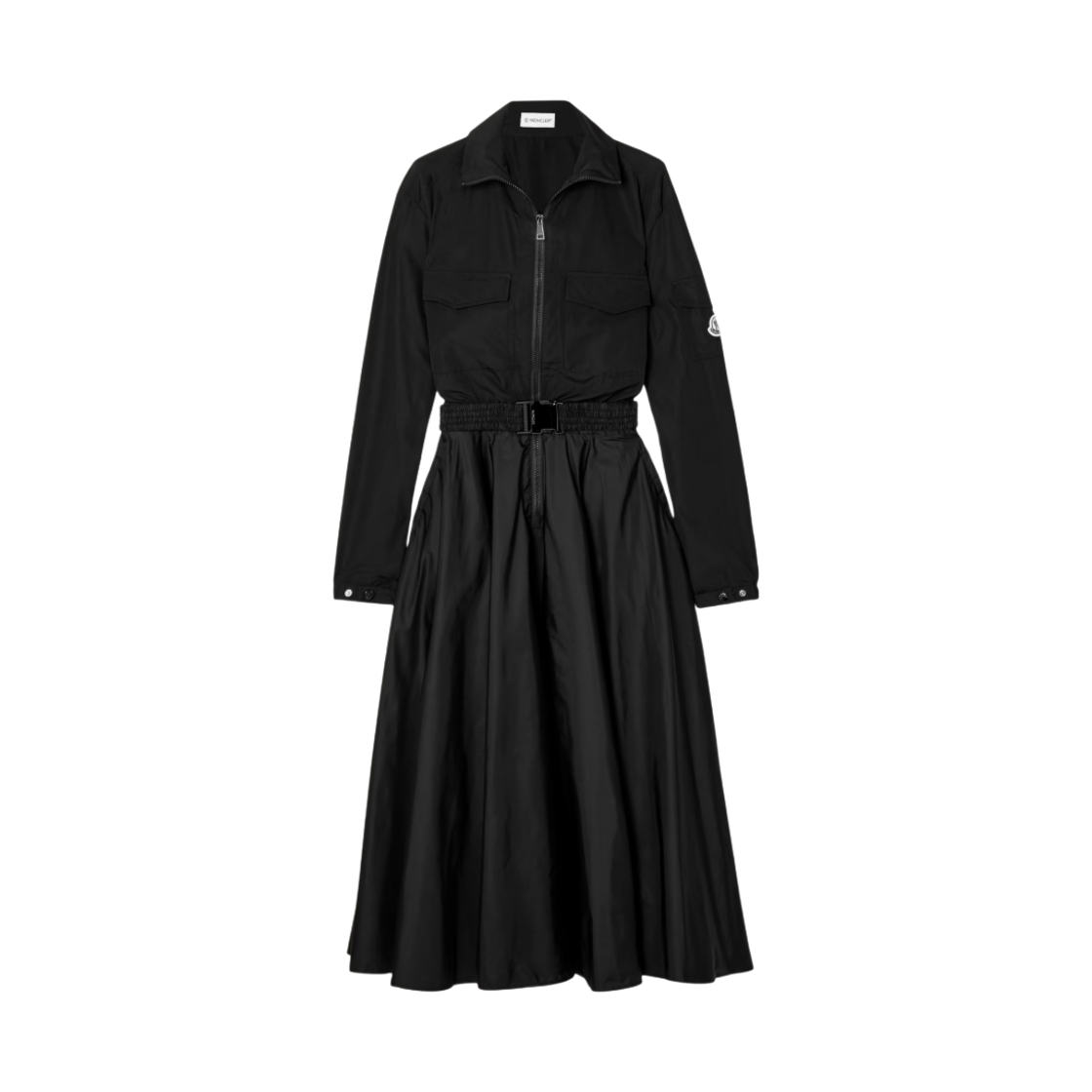 (W) 몽클레르 하이 넥 드레스 블랙 - 21FW((W) Moncler High Neck Dress Black - 21FW) - 1