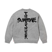 Supreme x Thrasher Sweater Heather Grey - 24FW