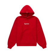 Supreme Box Logo Hooded Sweatshirt Red - 23FW