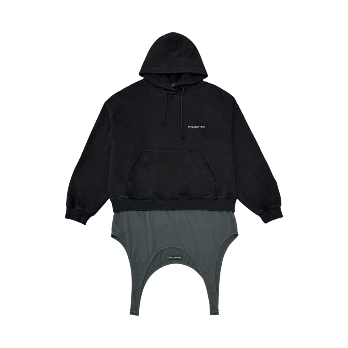PG23FWMH05BK Project G/R Shrunken Hoodie Black