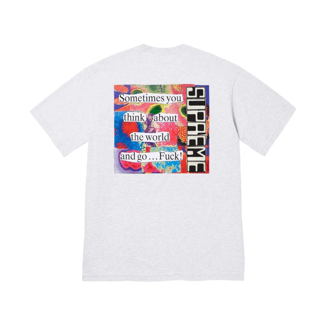 슈프림 스태틱 티셔츠 애쉬 그레이 - 23FW(Supreme Static T-Shirt Ash Grey - 23FW) - 1