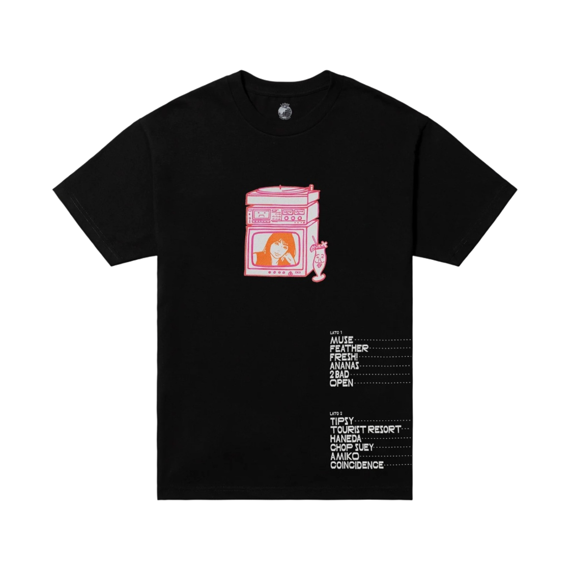 온 에어 자운드트랙 S/SL 티셔츠 블랙(On Air Zoundtracks S/SL T-Shirt Black)
