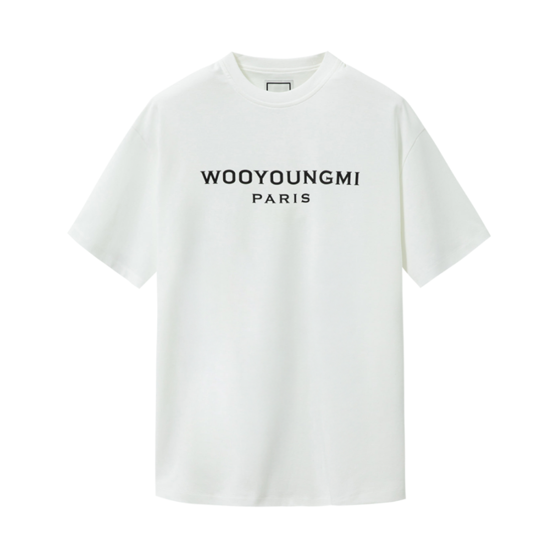 우영미 프론트 로고 티셔츠 화이트 - 25SS(Wooyoungmi Front Logo T-Shirt White - 25SS)