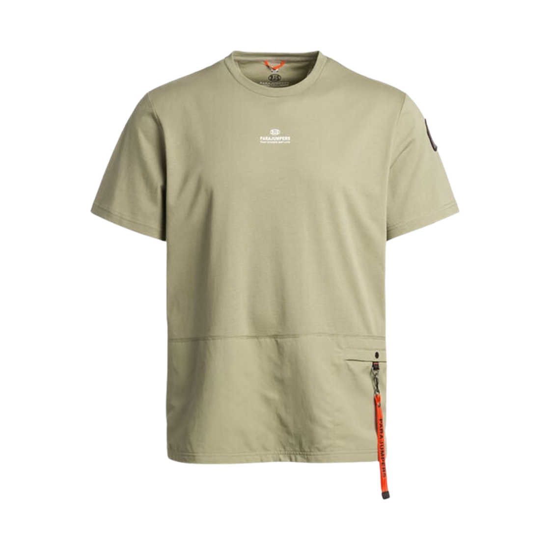 24SMPMTSRE08P290567 ParaJumpers Clint Cotton Jersey T-Shirt Sage - 24SS