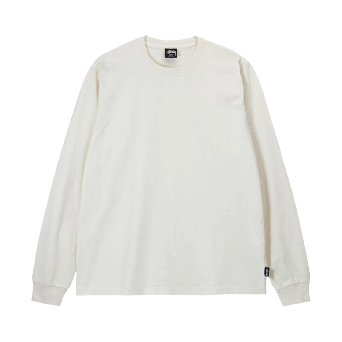 1140319 Stussy Pigment Dyed LS T-Shirt Natural - 대표 이미지 #1