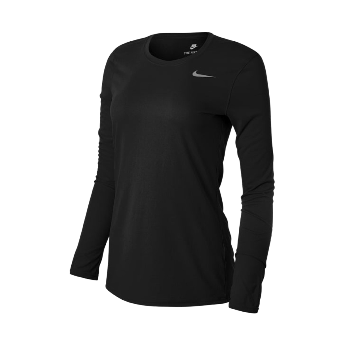 (W) 나이키 레전드 롱슬리브 트레이닝 티셔츠 블랙((W) Nike Legend Long Sleeve Training T-Shirt Black) - 1
