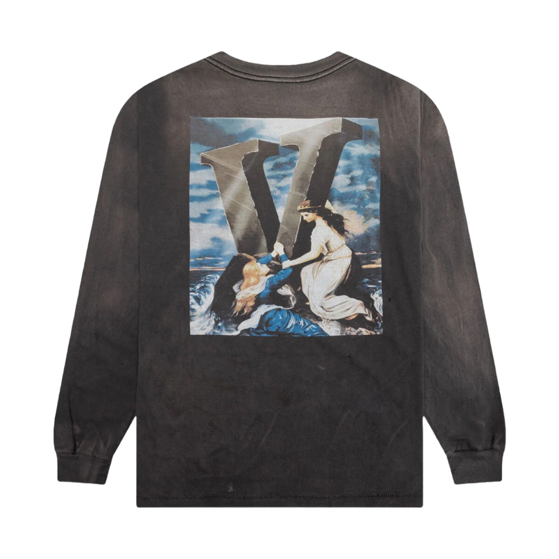 세인트 마이클 x 브이론 마리아 롱슬리브 티셔츠 블랙(Saint Mxxxxxx x VLONE Maria LS T-Shirt Black) - 2