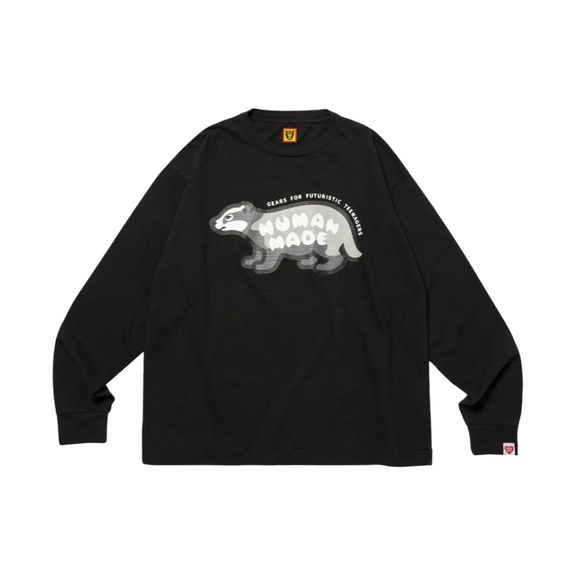 휴먼 메이드 그래픽 롱슬리브 티셔츠 #2 블랙