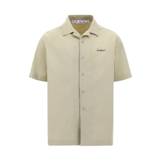 OMGA196S22FAB0061710 Off-White Caravaggio Arrow Shirt Beige