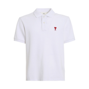 AMI de Coeur Polo Shirt White Blanc