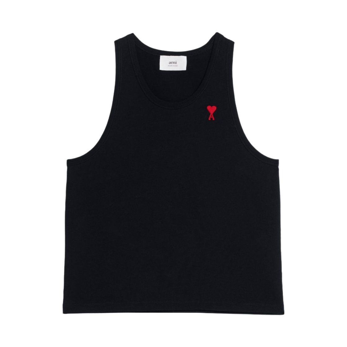 아미 스몰 하트 로고 탱크탑 블랙(AMI de Coeur Tanktop Black) - 1