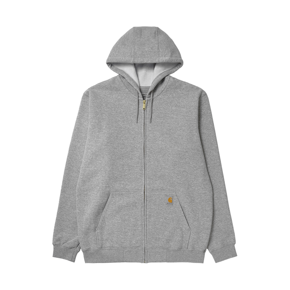 칼하트 루즈 핏 미드웨이트 풀 집 스웨트셔츠 헤더 그레이(Carhartt Loose Fit Midweight Full Zip Sweatshirt Heather Grey)
