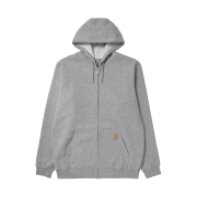Carhartt Loose Fit Midweight Full Zip Sweatshirt Heather Grey