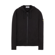 Stone Island 64220 Full Zip Hooded Sweatshirt Black - 22FW