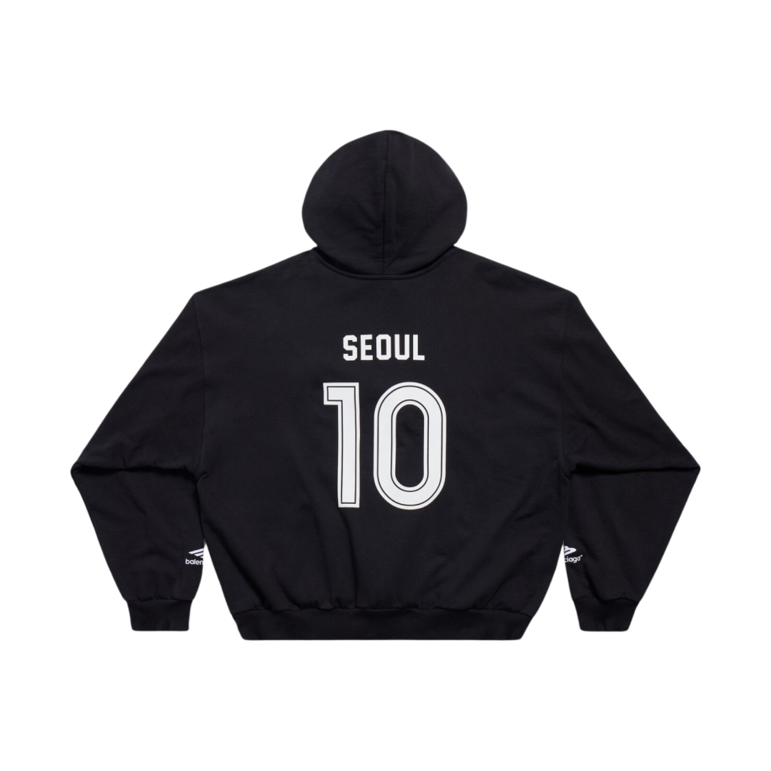 발렌시아가 사커 시리즈 서울 사커 미디움 핏 집업 후드 블랙(Balenciaga Soccer Series Seoul Soccer Zip-Up Medium Fit Hoodie Black) - 2
