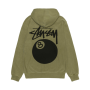 Stussy 8 Ball Hoodie Pigment Dyed Olive