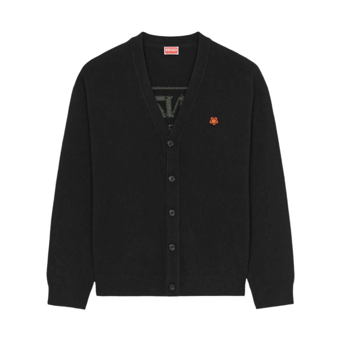 겐조 파리 메리노 울 가디건 블랙(Kenzo Paris Merino Wool Cardigan Black)