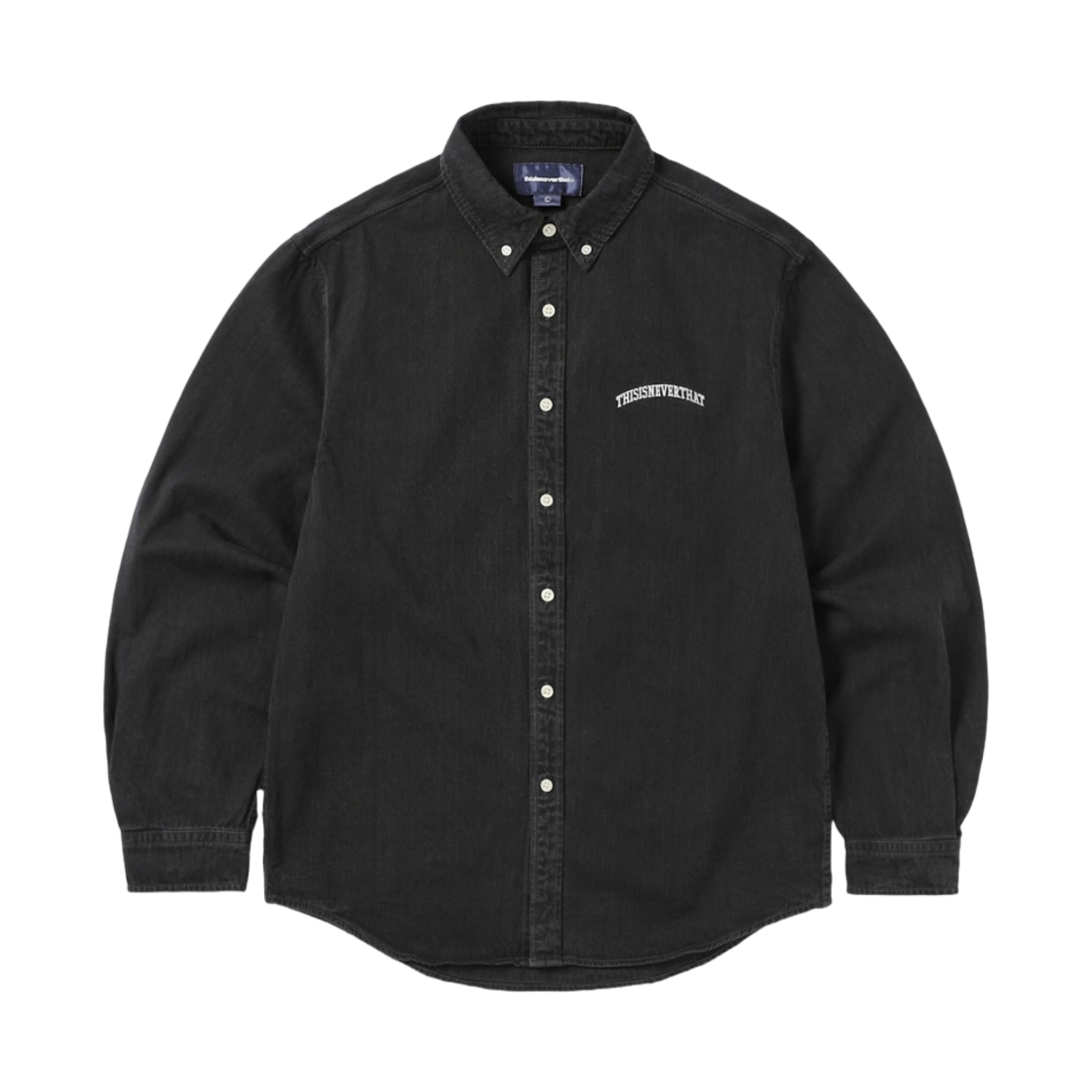 디스이즈네버댓 워시드 데님 셔츠 블랙(Thisisneverthat Washed Denim Shirt Black) - 1