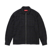 Supreme Boucle Zip Up Shirt Black - 24FW