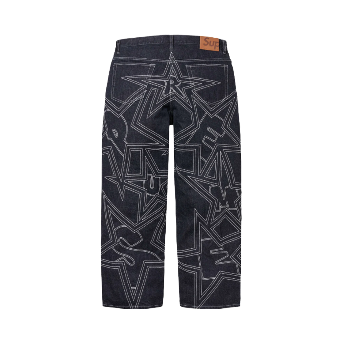 슈프림 스타 탑스티치 배기 진 인디고 - 25SS(Supreme Stars Topstitch Baggy Jeans Indigo - 25SS) - 2