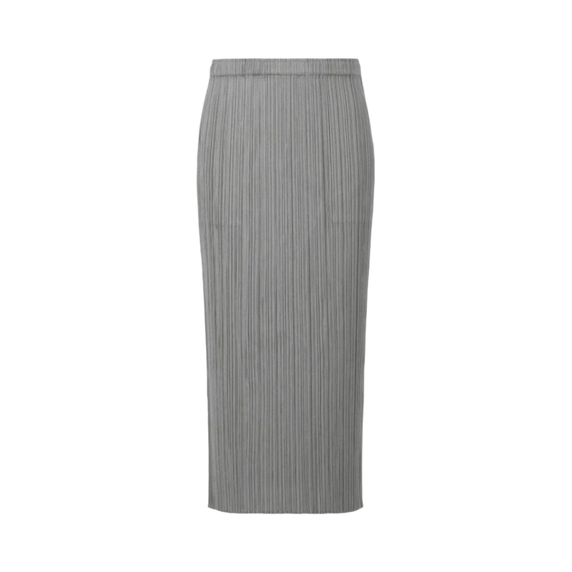 JG112-12 (W) Pleats Please Issey Miyake Basics Skirt Gray