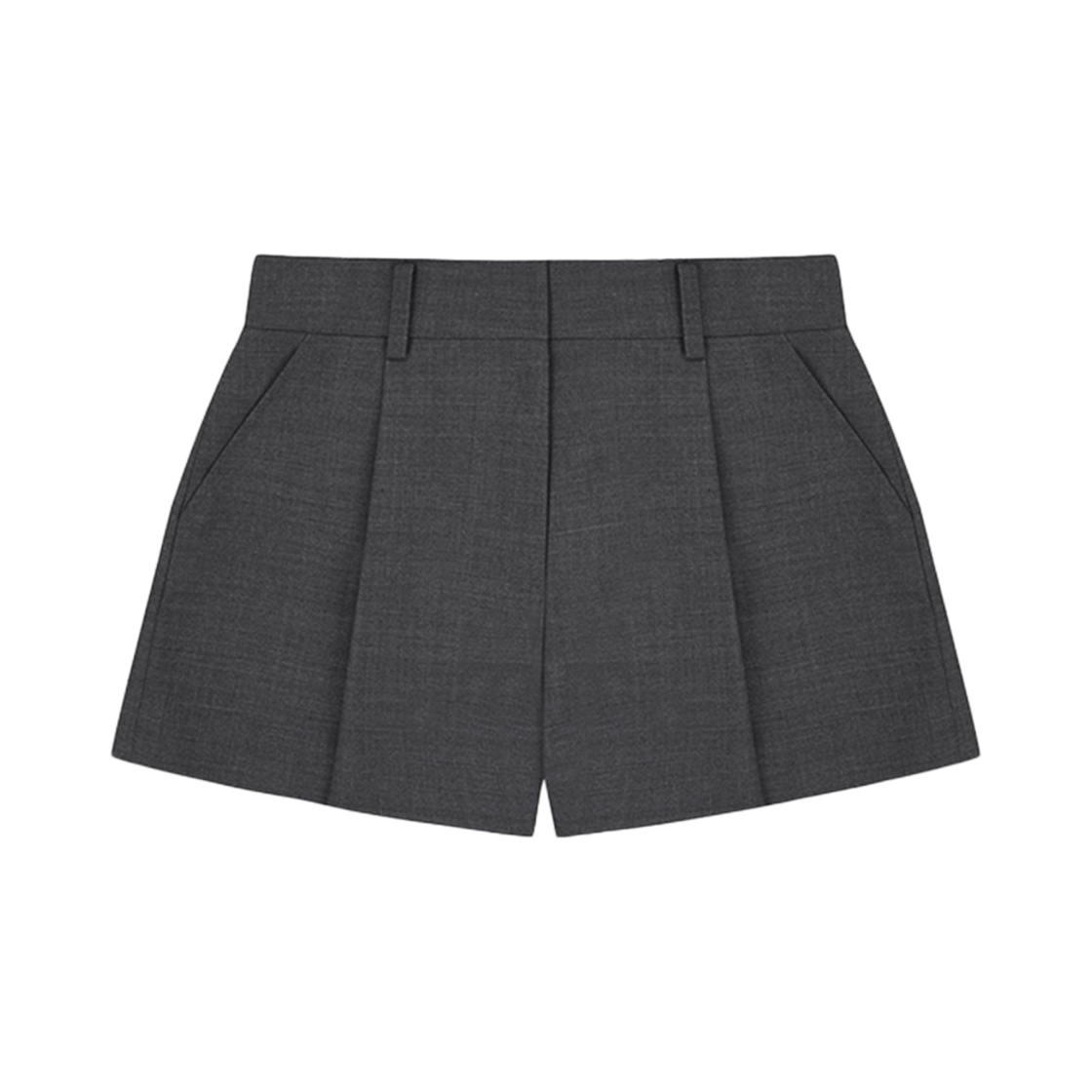 FLETTA-33 FLETTA Classic Pintuck Shorts Gray