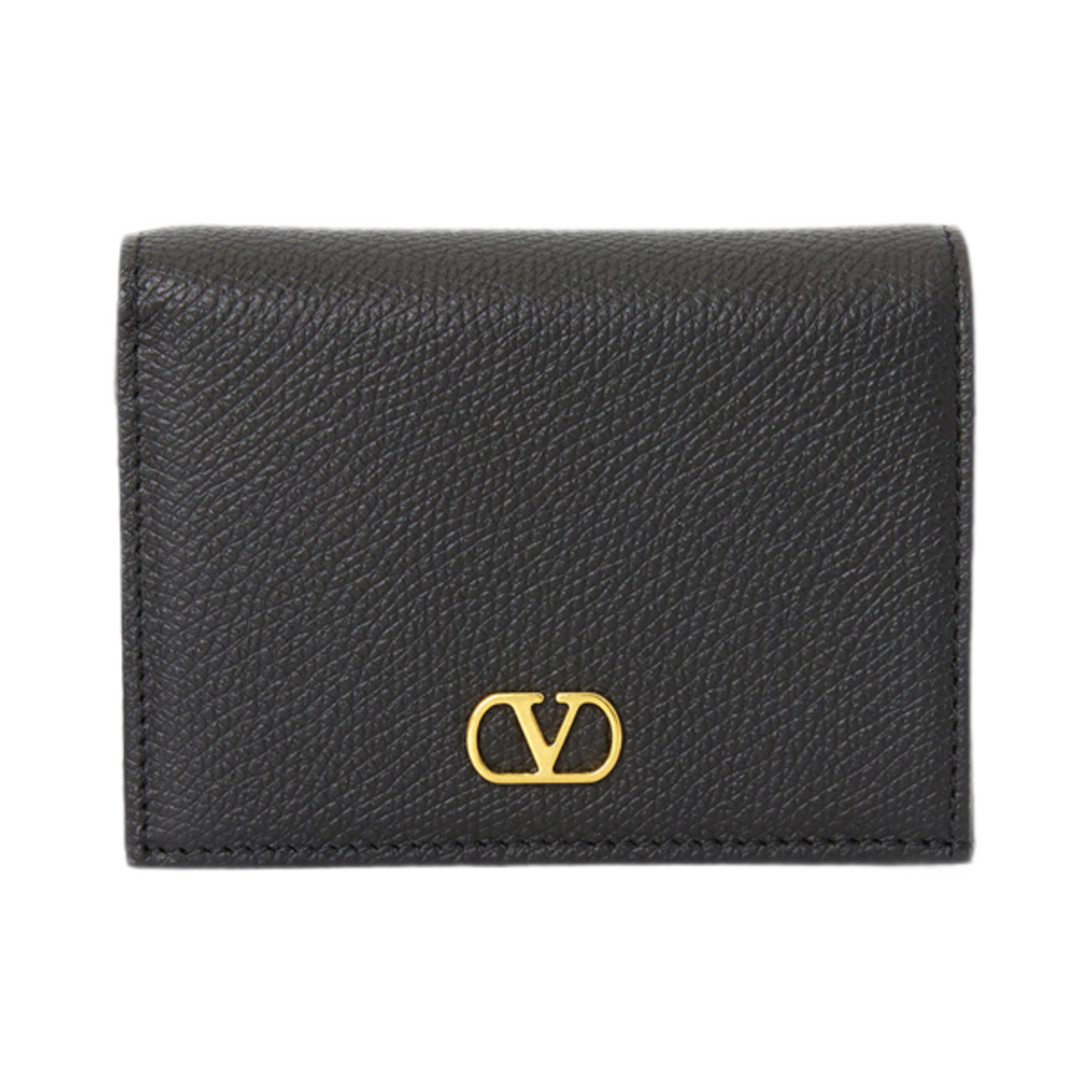 발렌티노 브이 로고 시그니쳐 숏 월렛 블랙(Valentino V Logo Signature Short Wallet Black)