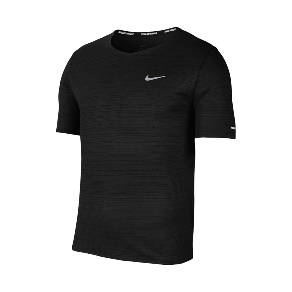 나이키 드라이핏 마일러 러닝 탑 블랙 - 아시아(Nike Dri-Fit Miler Running Top Black - Asia) - 1
