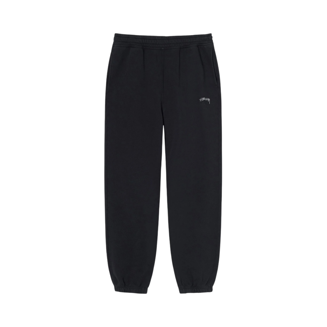 스투시 오버다이드 스무스 스탁 로고 팬츠 블랙(Stussy Overdyed Smooth Stock Logo Pants Black) - 1