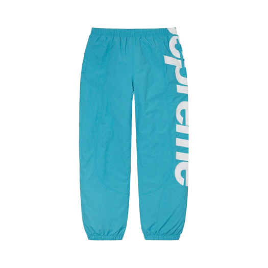 Supreme Spellout Track Pants Aqua - 21SS