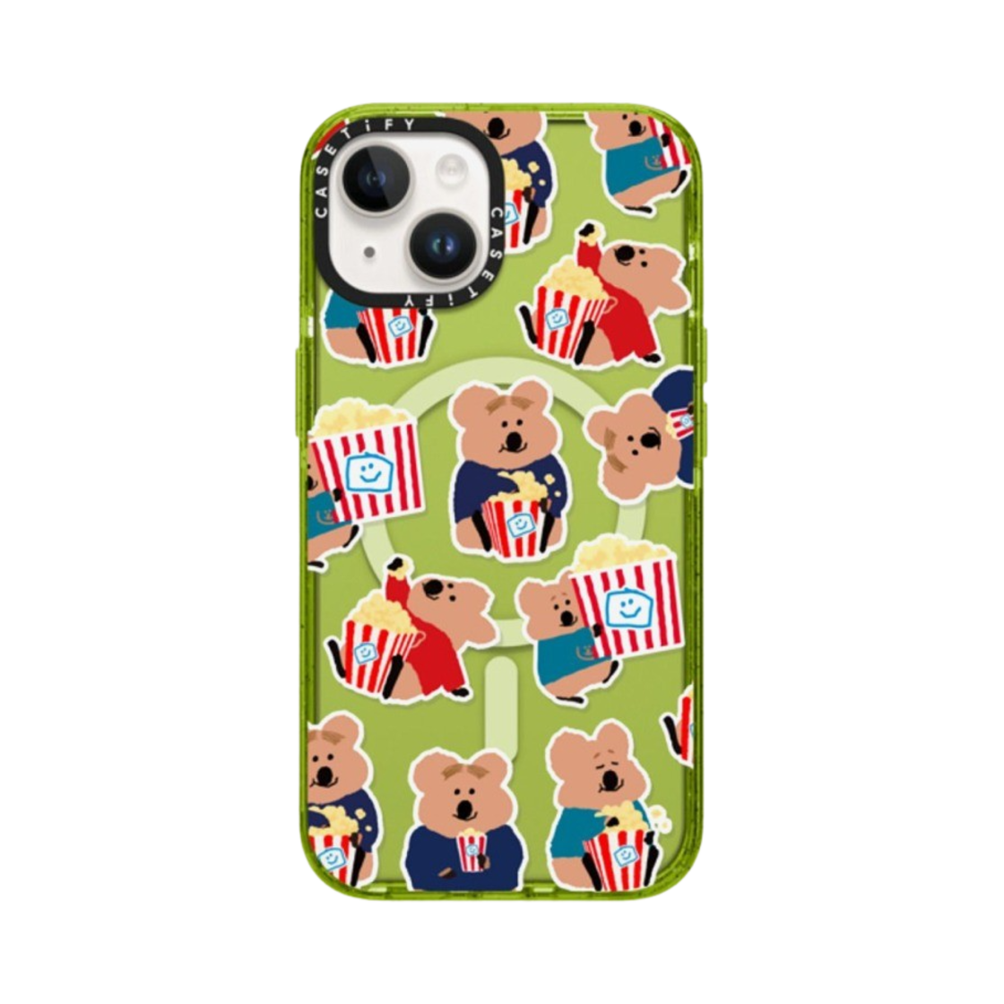 케이스티파이 x 다이노탱 아이폰 스낵 바 어택 맥세이프 임팩트 케이스 키위(Casetify x Dinotaeng iPhone Snack Bar Attack MagSafe Impact Case Kiwi) - 1