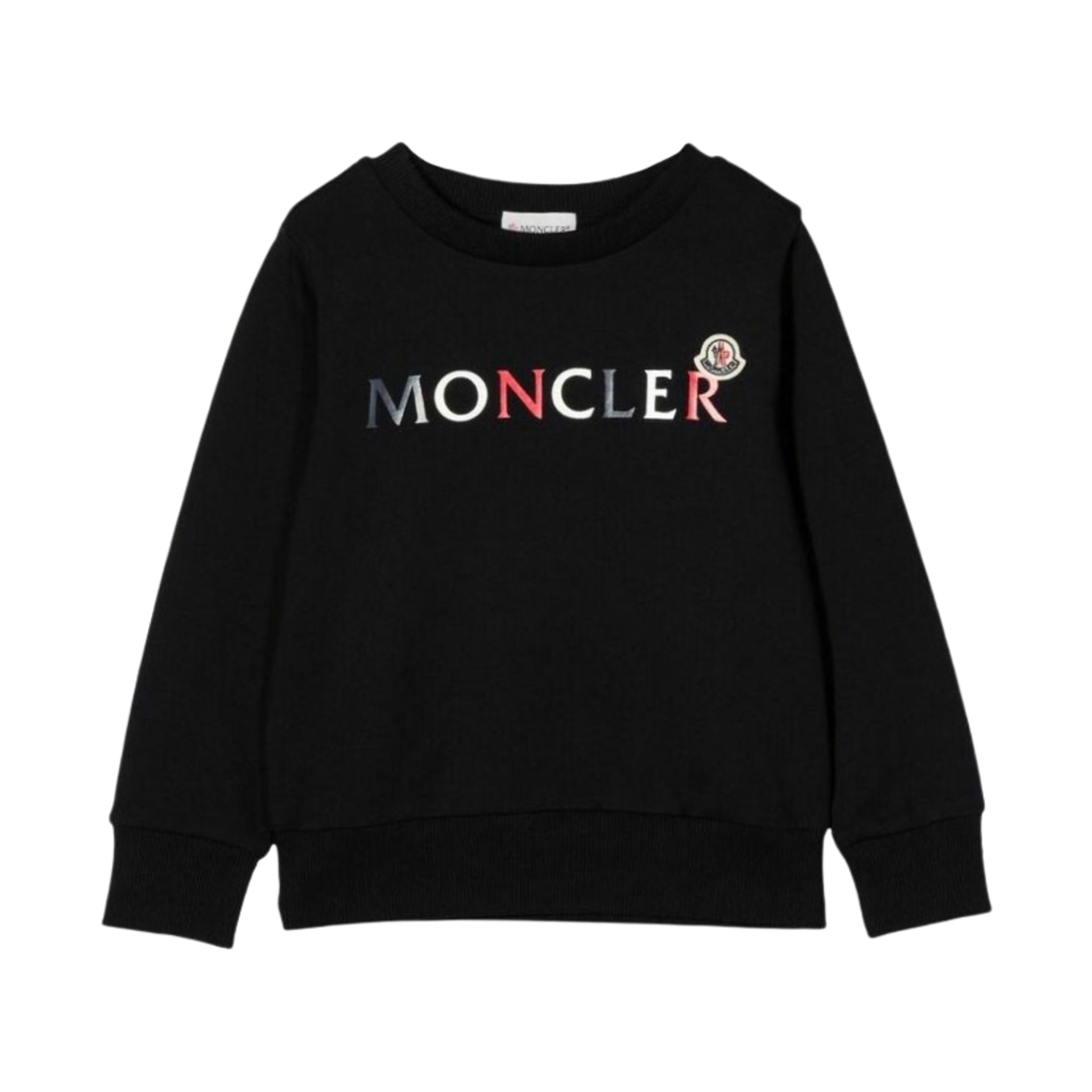 (키즈) 몽클레르 로고 스웨트셔츠 블랙 - 22SS((Kids) Moncler Logo Sweatshirt Black - 22SS) - 1