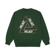 Palace Basically A Tri-Ferg Crew Green - 21FW