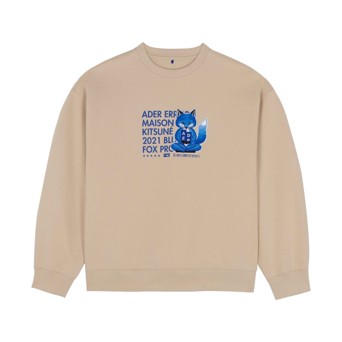 메종 키츠네 x 아더에러 메디테이션 폭스 스웨트셔츠 아이보리(Maison Kitsune x Ader Error Meditation Fox Sweatshirt Ivory)