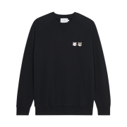 Maison Kitsune Monochrome Fox Head Patch Classic Sweatshirt Black