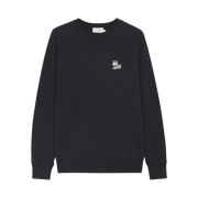 Maison Kitsune Dressed Fox Patch Classic Sweatshirt Black