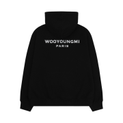 Wooyoungmi Cotton Back Logo Hooded Sweatshirt Black - 23SS