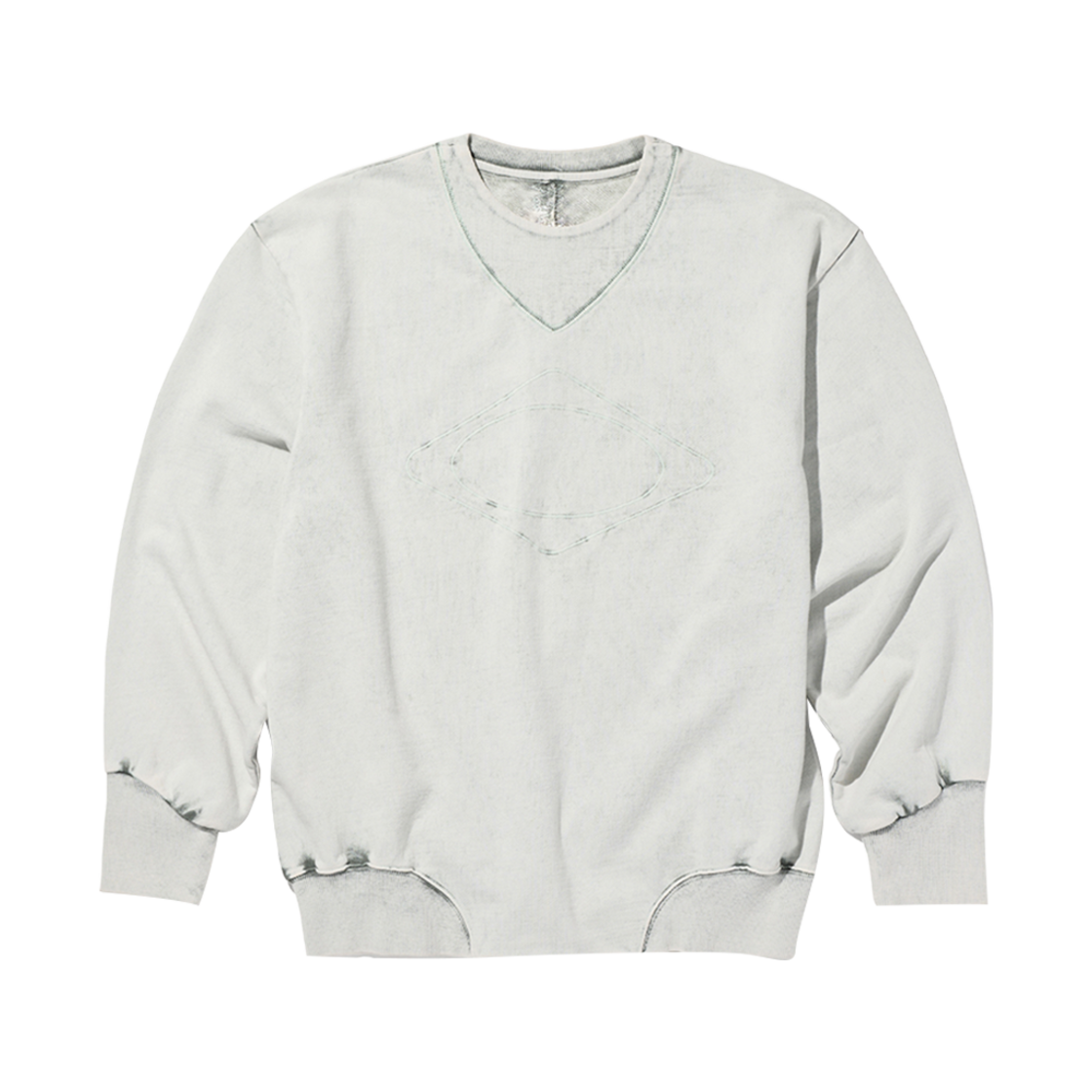 (W) 미스치프 가제트 크루넥 스웨트셔츠 블리치드 카키((W) Mischief Gazette Crewneck Sweatshirt Bleached Khaki)