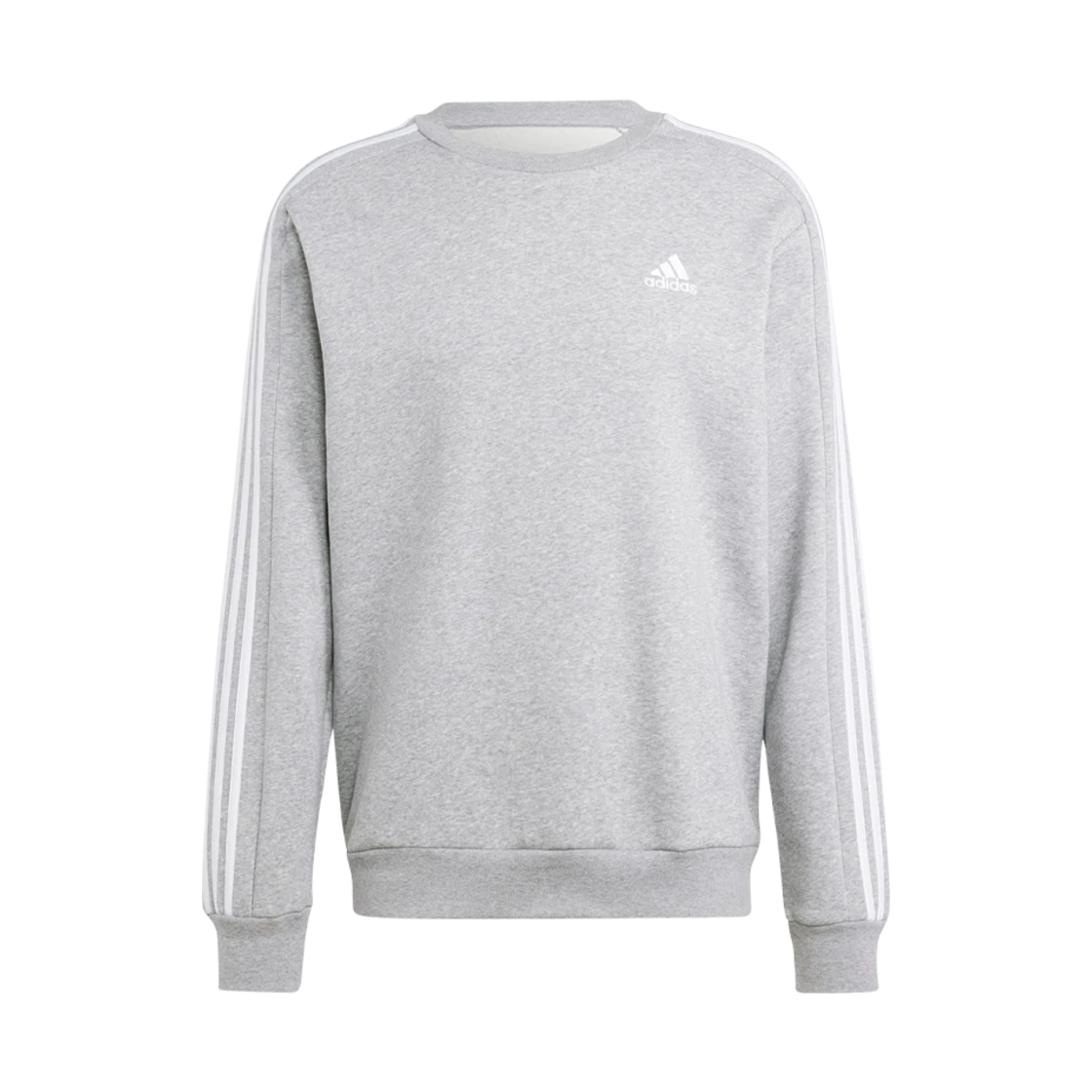 Adidas Adidas Essentials Fleece 3S Sweatshirt Medium Grey Heather - KR Sizing · XL