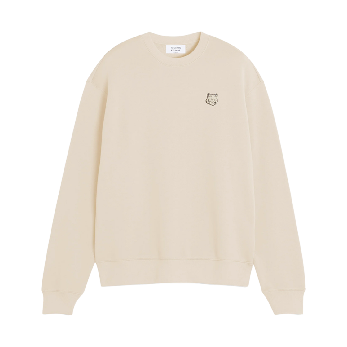MM00316KM0321-P213 Maison Kitsune Bold Fox Head Patch Comfort Sweatshirt Smoke