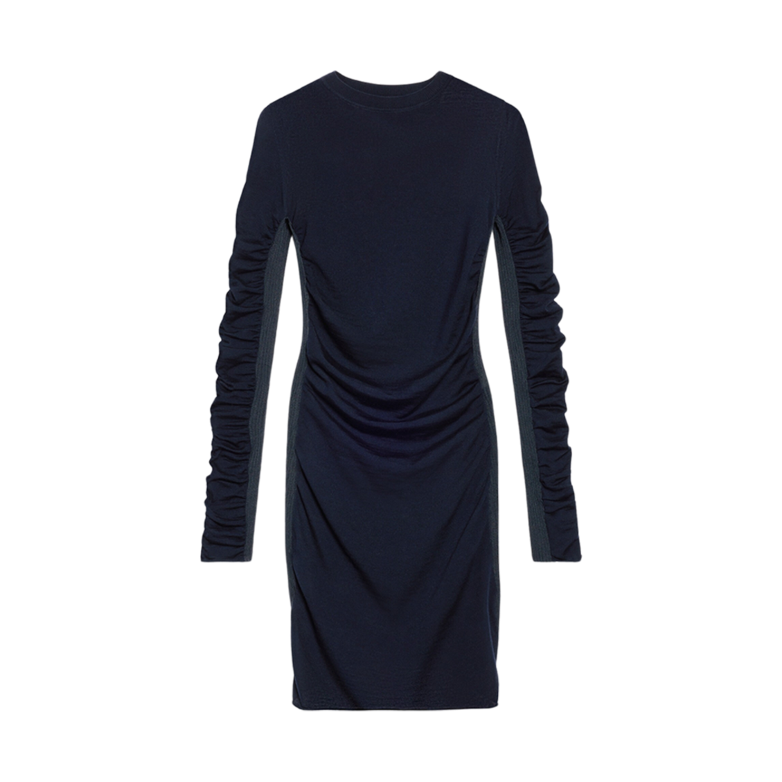 (W) 자크뮈스 라 로브 마이유 노도 립 백 미니 드레스 다크 네이비((W) Jacquemus La Robe Maille Nodo Ribbed Back Mini Dress Dark Navy) - 1