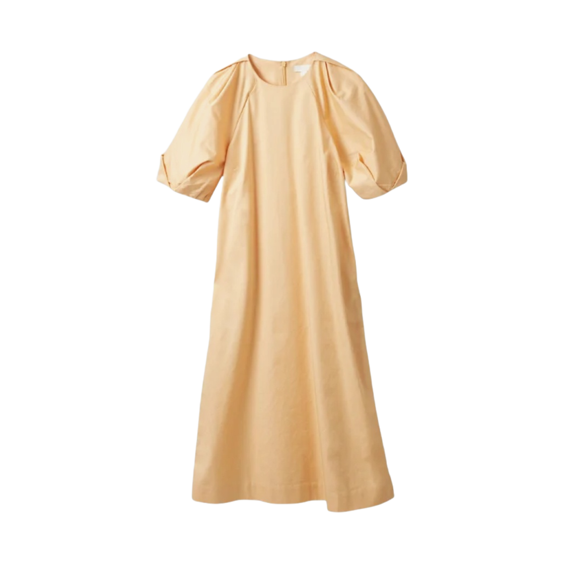 0887775002 (W) COS Dress with Puff Sleeves Orange