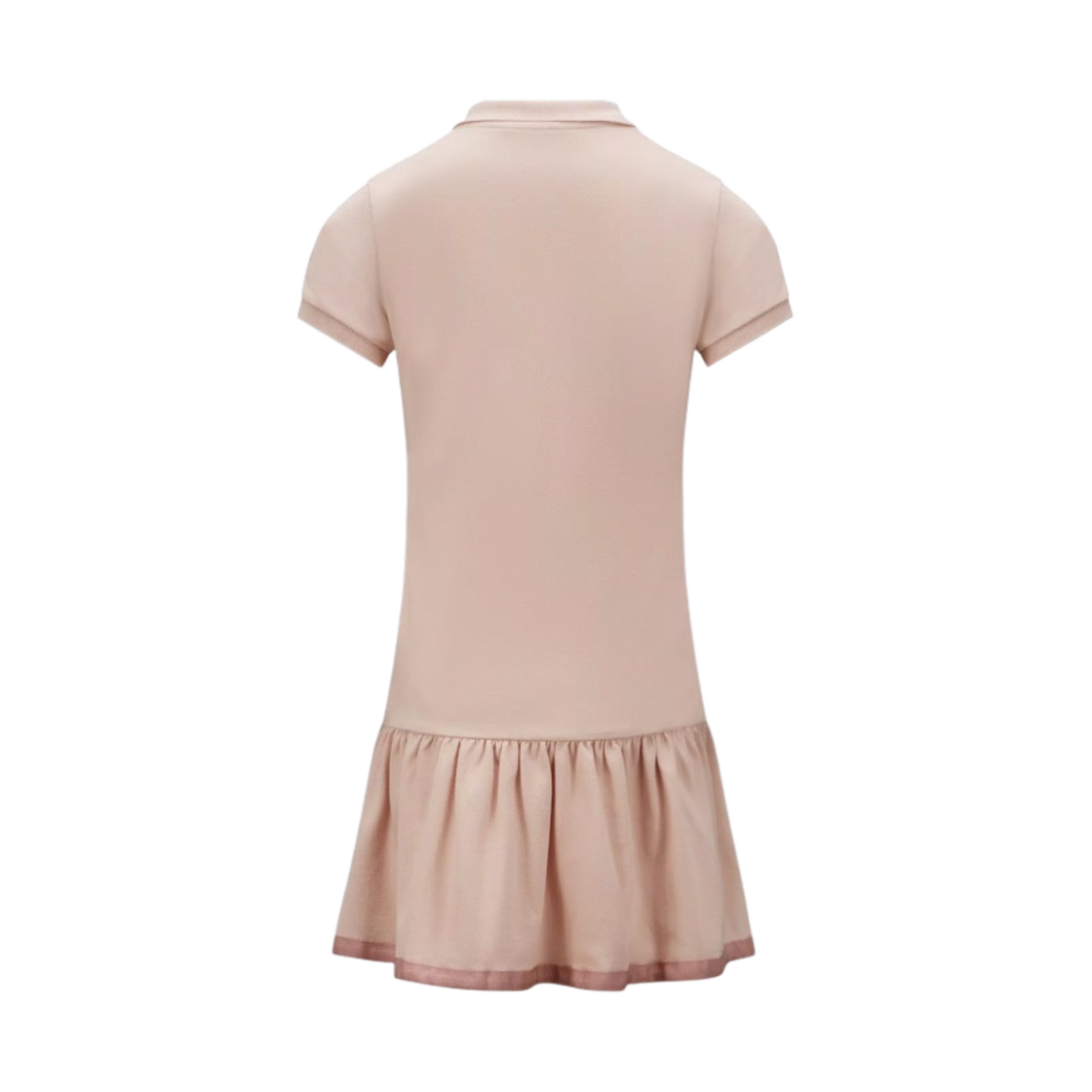 (키즈) 몽클레르 폴로 셔츠 드레스 파우더 핑크 - 23SS((Kids) Moncler Polo Shirt Dress Powder Pink - 23SS) - 2